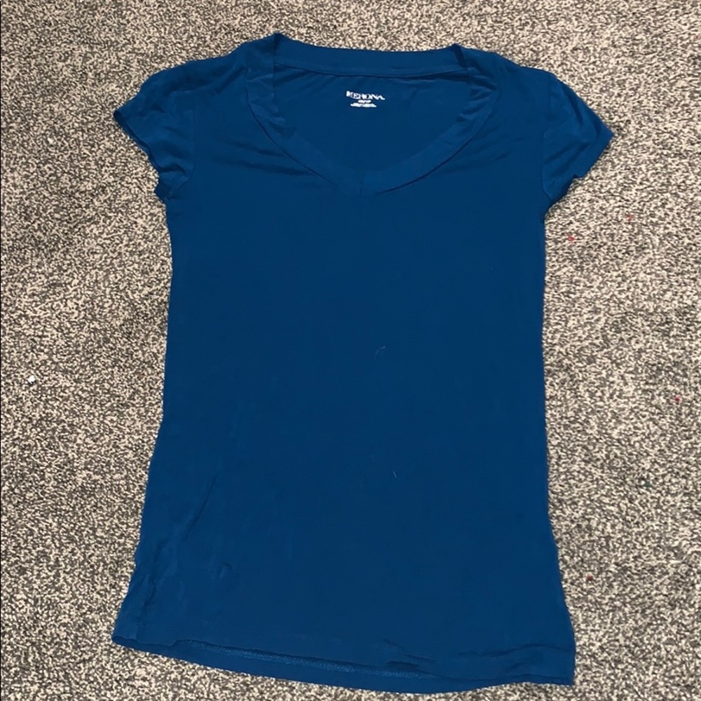 Blue V-neck women’s shirt